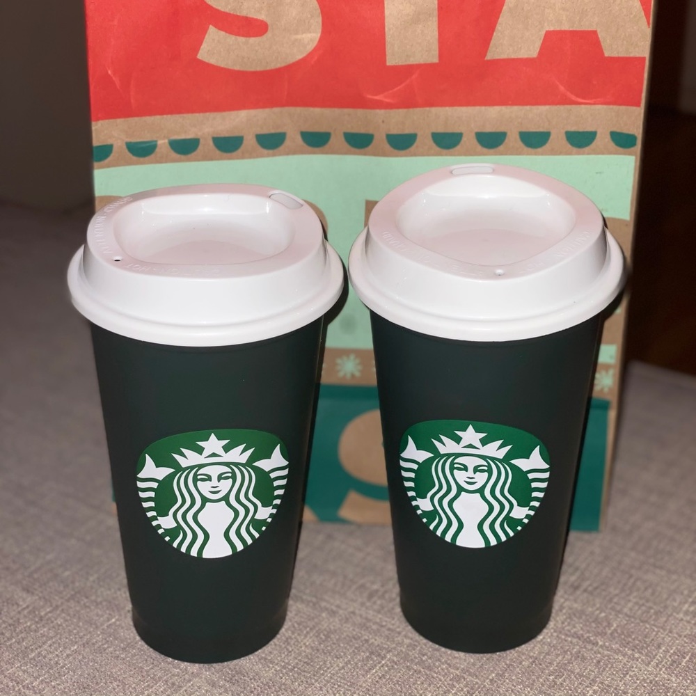 Starbucks Holiday Color Changing Cups Set of 2